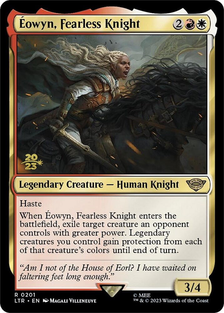 Eowyn, Fearless Knight [The Lord of the Rings: Tales of Middle-Earth Prerelease Promos] | Kessel Run Games Inc. 