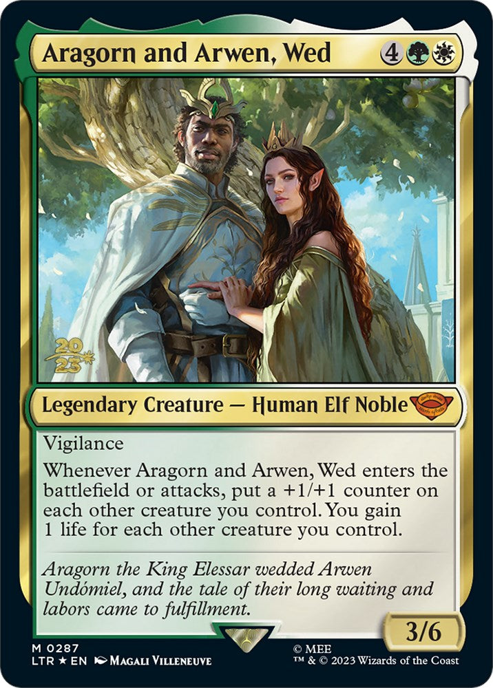 Aragorn and Arwen, Wed [The Lord of the Rings: Tales of Middle-Earth Prerelease Promos] | Kessel Run Games Inc. 