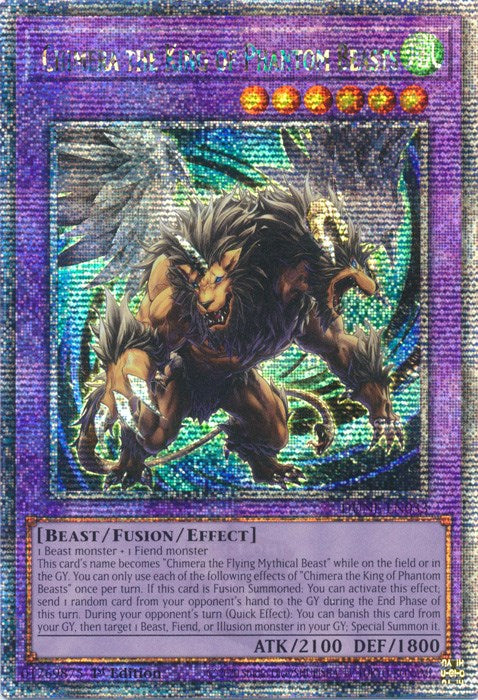 Chimera the King of Phantom Beasts [DUNE-EN033] Quarter Century Secret Rare | Kessel Run Games Inc. 