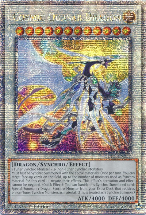 Cosmic Quasar Dragon [DUNE-EN037] Quarter Century Secret Rare | Kessel Run Games Inc. 