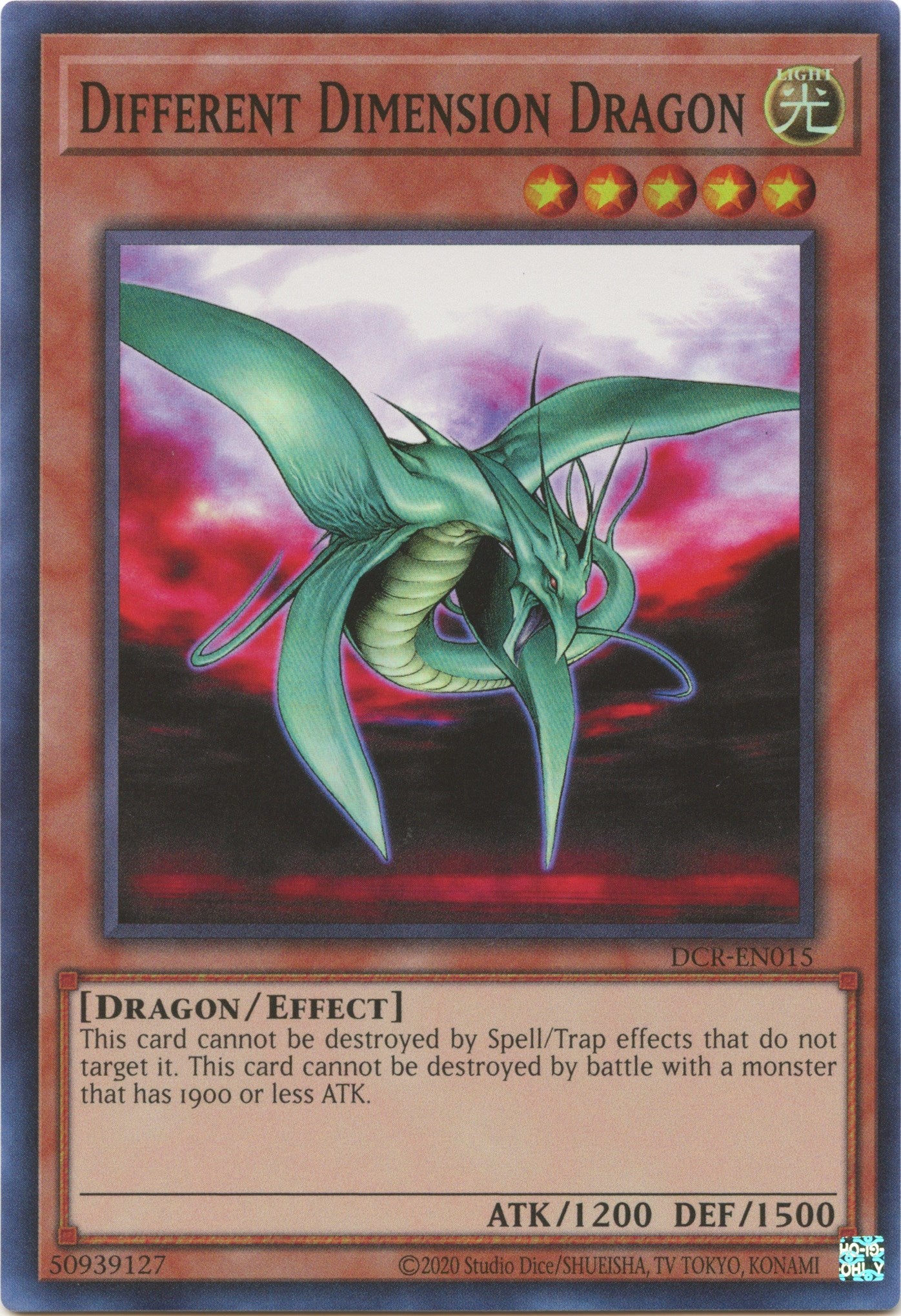 Different Dimension Dragon (25th Anniversary) [DCR-EN015] Super Rare | Kessel Run Games Inc. 