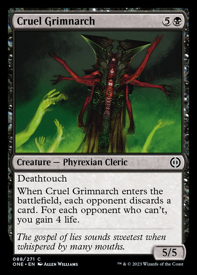 Cruel Grimnarch [Phyrexia: All Will Be One] | Kessel Run Games Inc. 