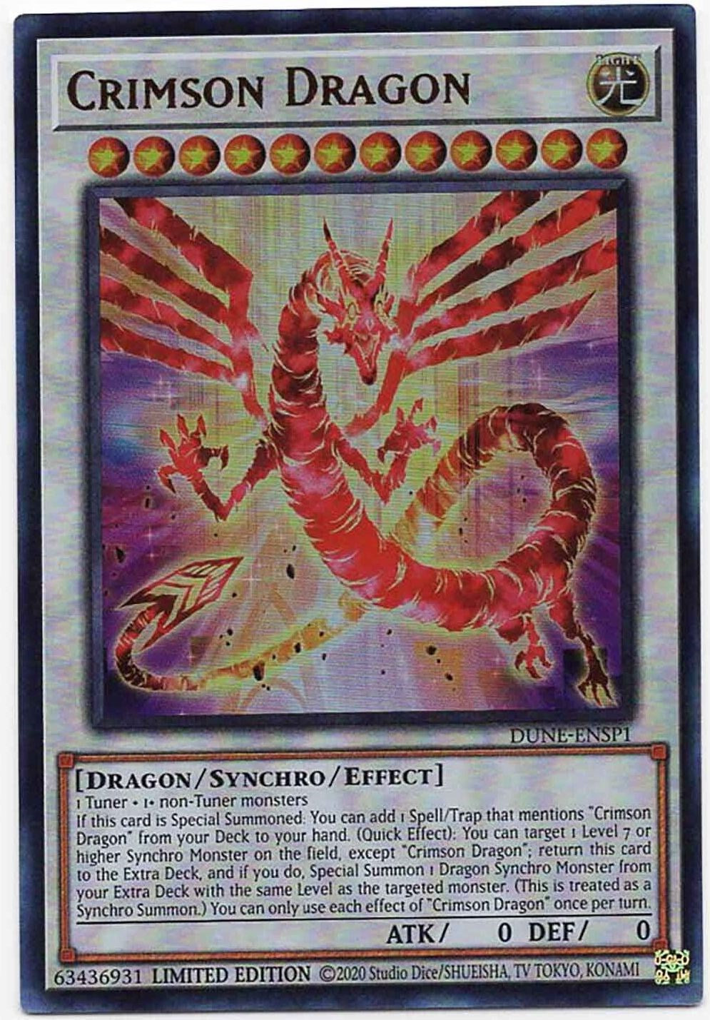 Crimson Dragon [DUNE-ENSP1] Ultra Rare | Kessel Run Games Inc. 