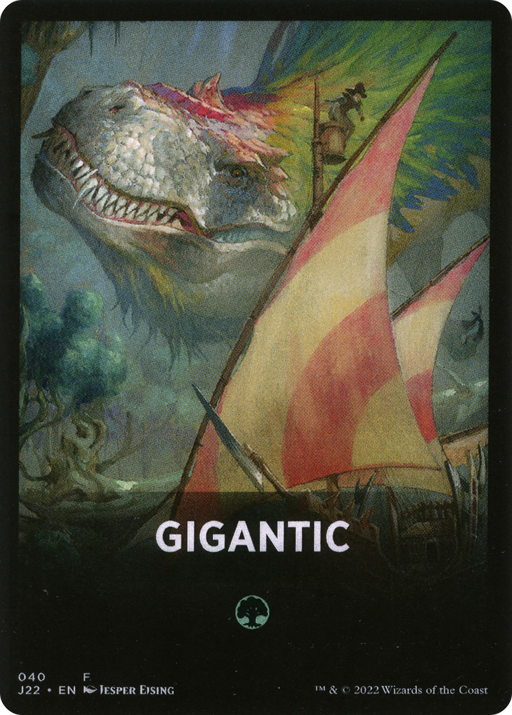 Gigantic Theme Card [Jumpstart 2022 Front Cards] | Kessel Run Games Inc. 