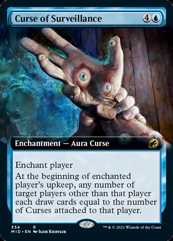 Curse of Surveillance (Extended Art) [Innistrad: Midnight Hunt] | Kessel Run Games Inc. 