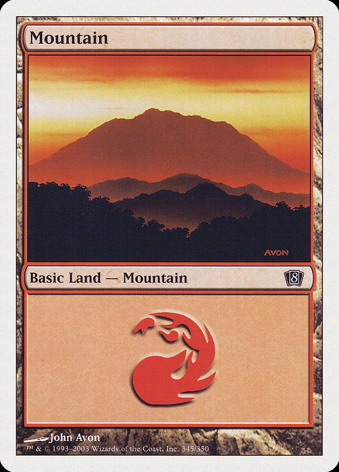 Mountain (345) [Eighth Edition] | Kessel Run Games Inc. 