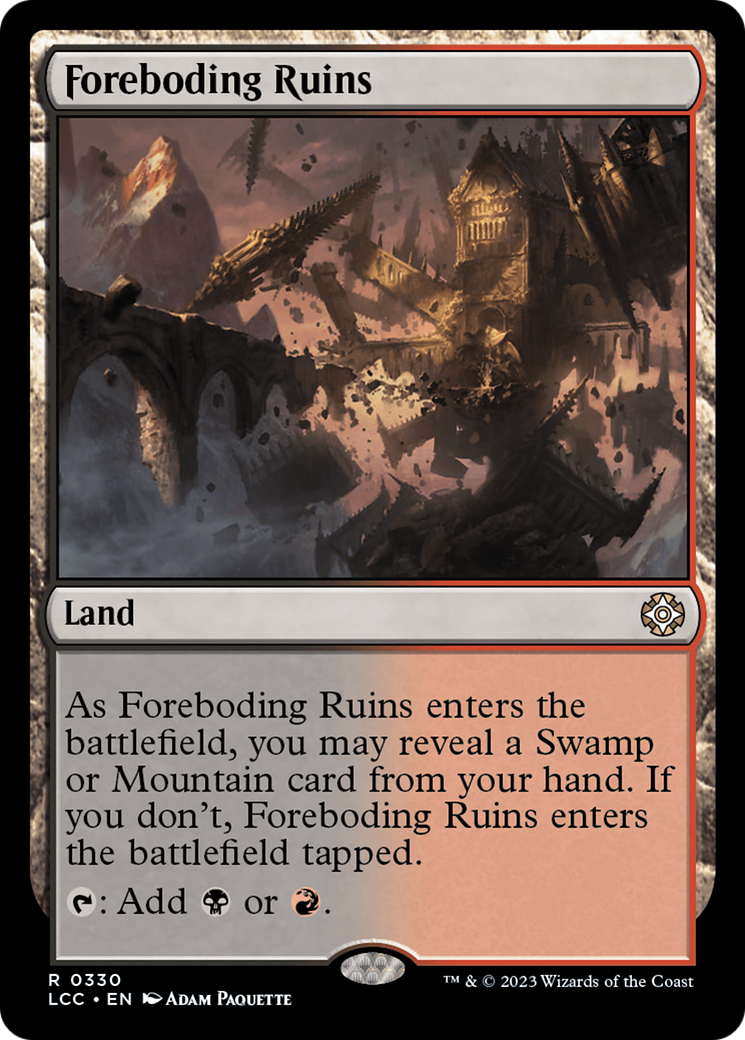 Foreboding Ruins [The Lost Caverns of Ixalan Commander] | Kessel Run Games Inc. 