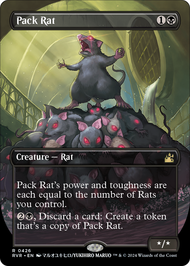 Pack Rat (Anime Borderless) [Ravnica Remastered] | Kessel Run Games Inc. 