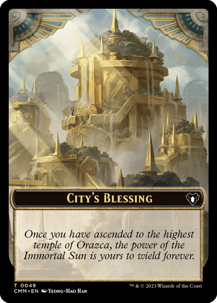 City's Blessing // Rat Double-Sided Token [Commander Masters Tokens] | Kessel Run Games Inc. 