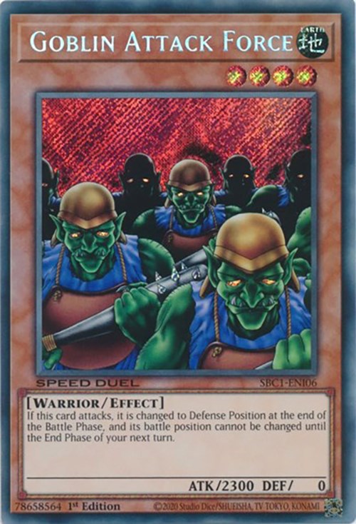 Goblin Attack Force [SBC1-ENI06] Secret Rare | Kessel Run Games Inc. 