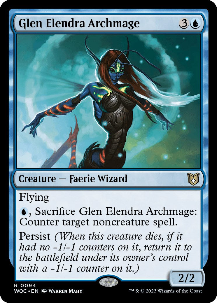 Glen Elendra Archmage [Wilds of Eldraine Commander] | Kessel Run Games Inc. 