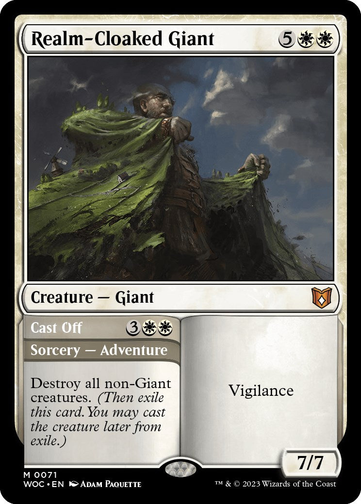 Realm-Cloaked Giant // Cast Off [Wilds of Eldraine Commander] | Kessel Run Games Inc. 