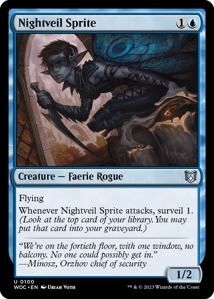 Nightveil Sprite [Wilds of Eldraine Commander] | Kessel Run Games Inc. 