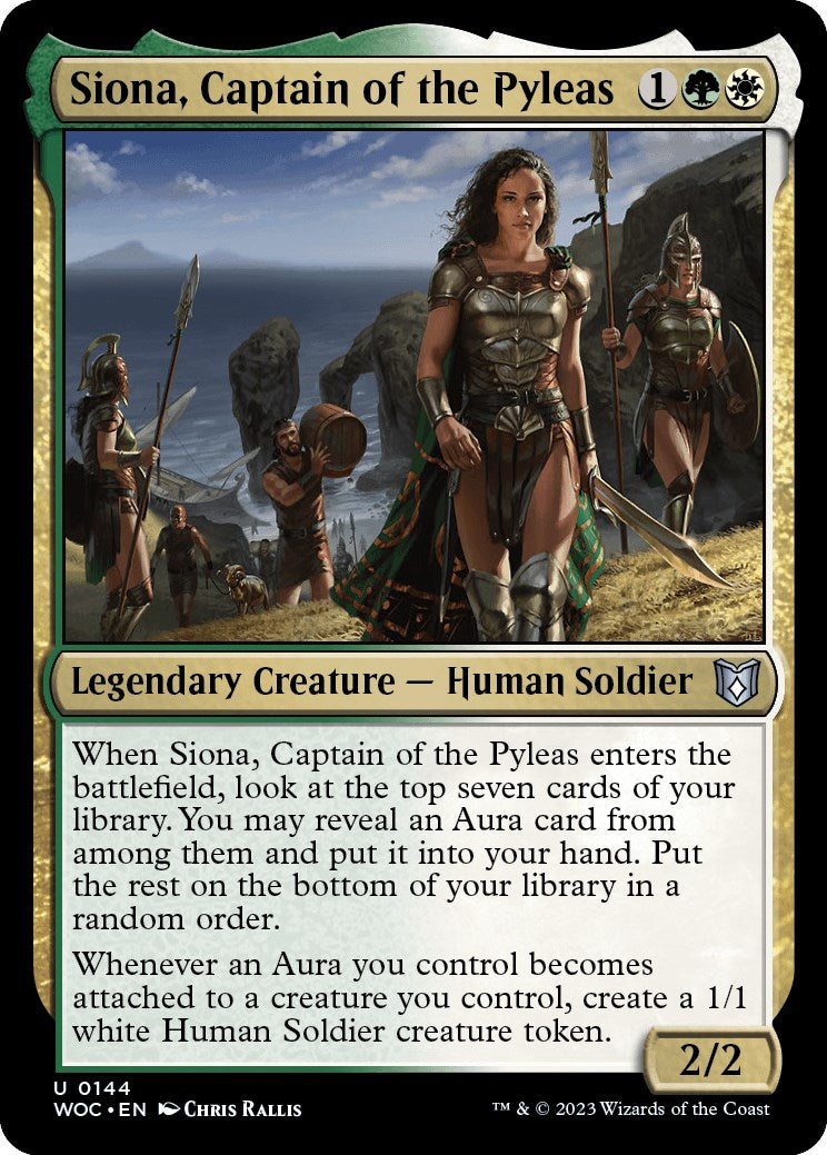 Siona, Captain of the Pyleas [Wilds of Eldraine Commander] | Kessel Run Games Inc. 