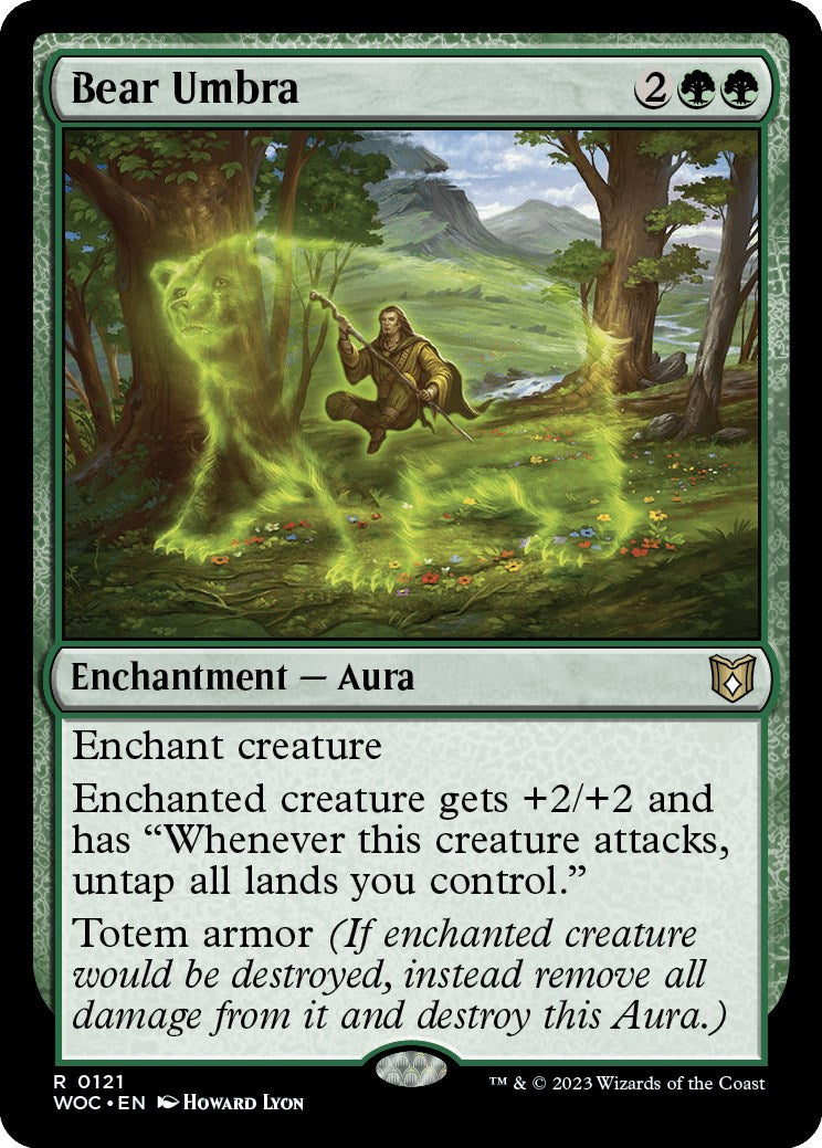 Bear Umbra [Wilds of Eldraine Commander] | Kessel Run Games Inc. 