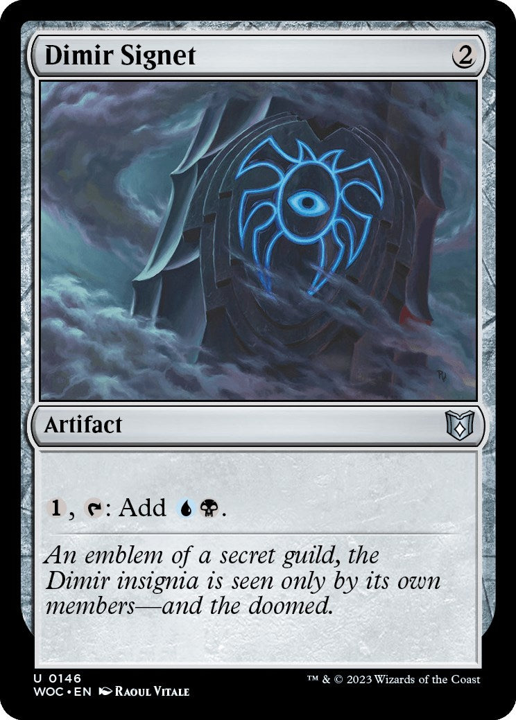 Dimir Signet [Wilds of Eldraine Commander] | Kessel Run Games Inc. 