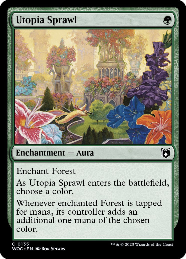 Utopia Sprawl [Wilds of Eldraine Commander] | Kessel Run Games Inc. 