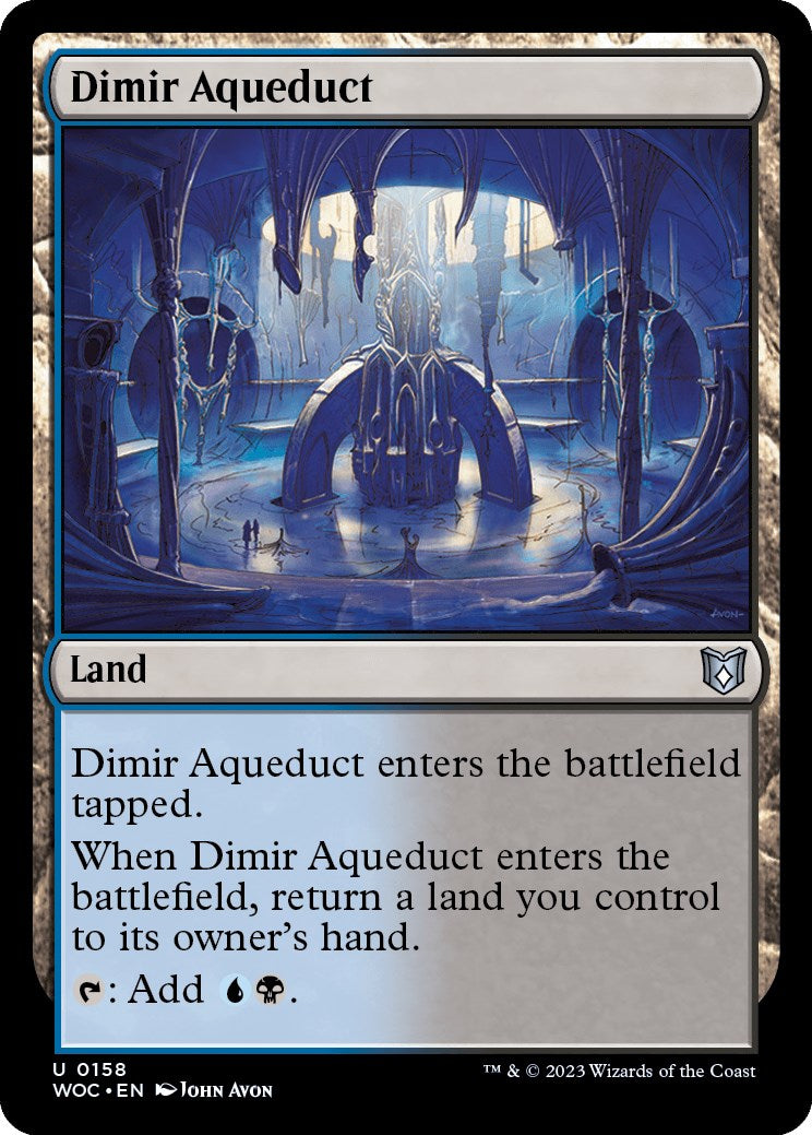 Dimir Aqueduct [Wilds of Eldraine Commander] | Kessel Run Games Inc. 