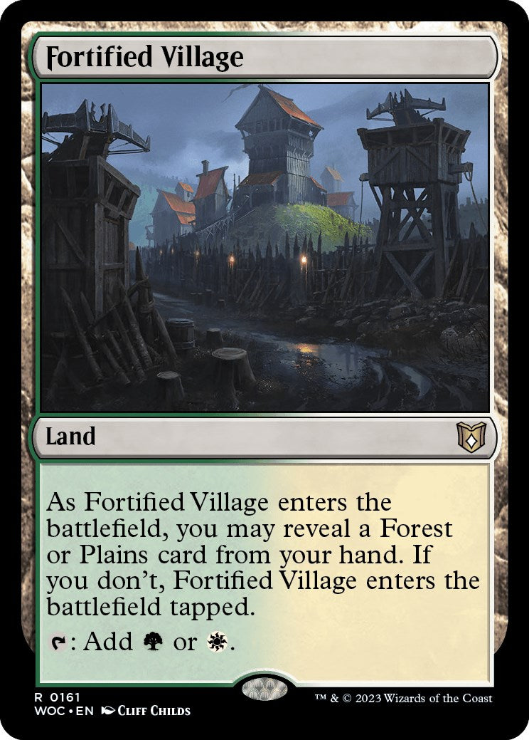 Fortified Village [Wilds of Eldraine Commander] | Kessel Run Games Inc. 