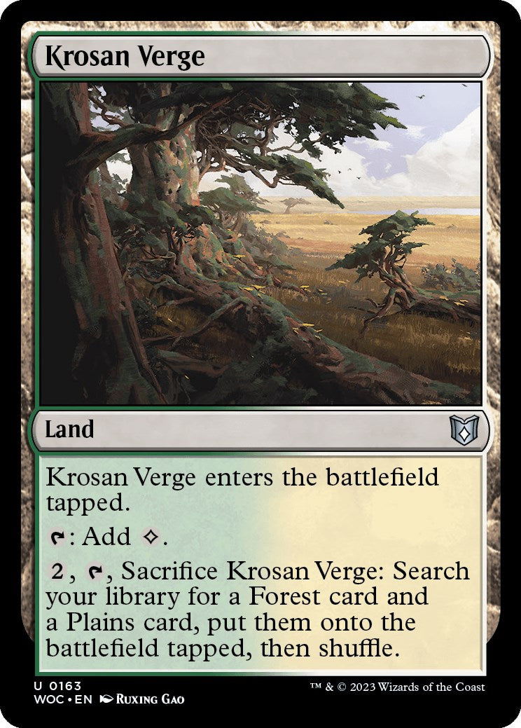 Krosan Verge [Wilds of Eldraine Commander] | Kessel Run Games Inc. 