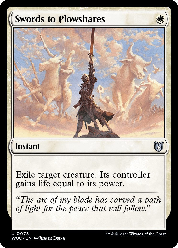 Swords to Plowshares [Wilds of Eldraine Commander] | Kessel Run Games Inc. 