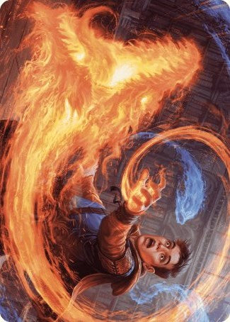 Frantic Firebolt Art Card [Wilds of Eldraine Art Series] | Kessel Run Games Inc. 