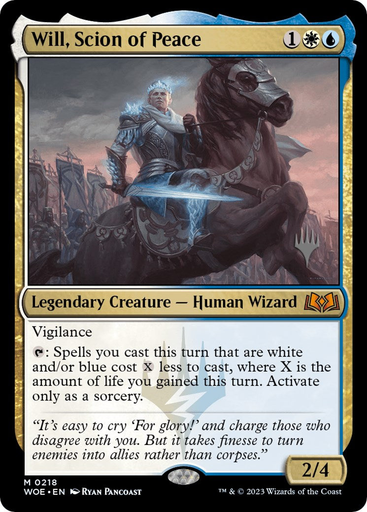 Will, Scion of Peace (Promo Pack) [Wilds of Eldraine Promos] | Kessel Run Games Inc. 