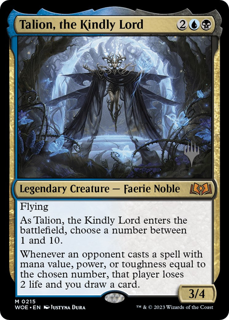 Talion, the Kindly Lord (Promo Pack) [Wilds of Eldraine Promos] | Kessel Run Games Inc. 