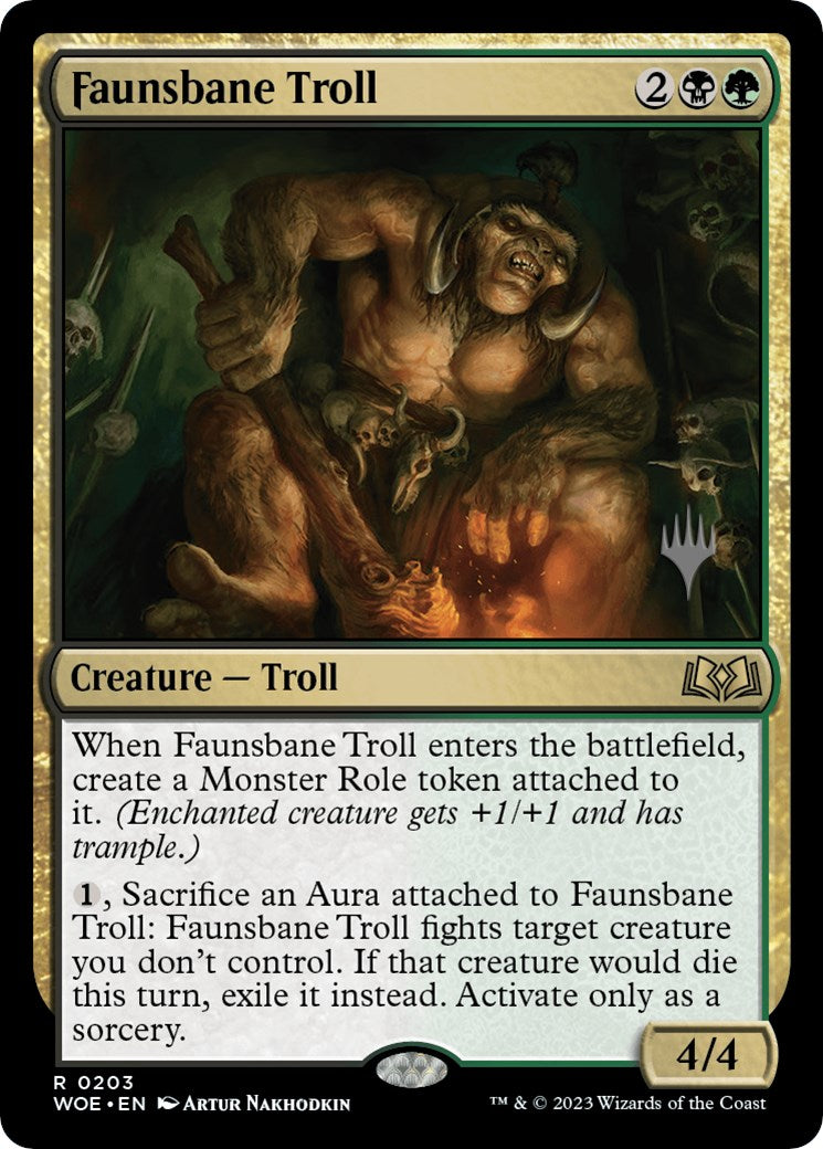 Faunsbane Troll (Promo Pack) [Wilds of Eldraine Promos] | Kessel Run Games Inc. 