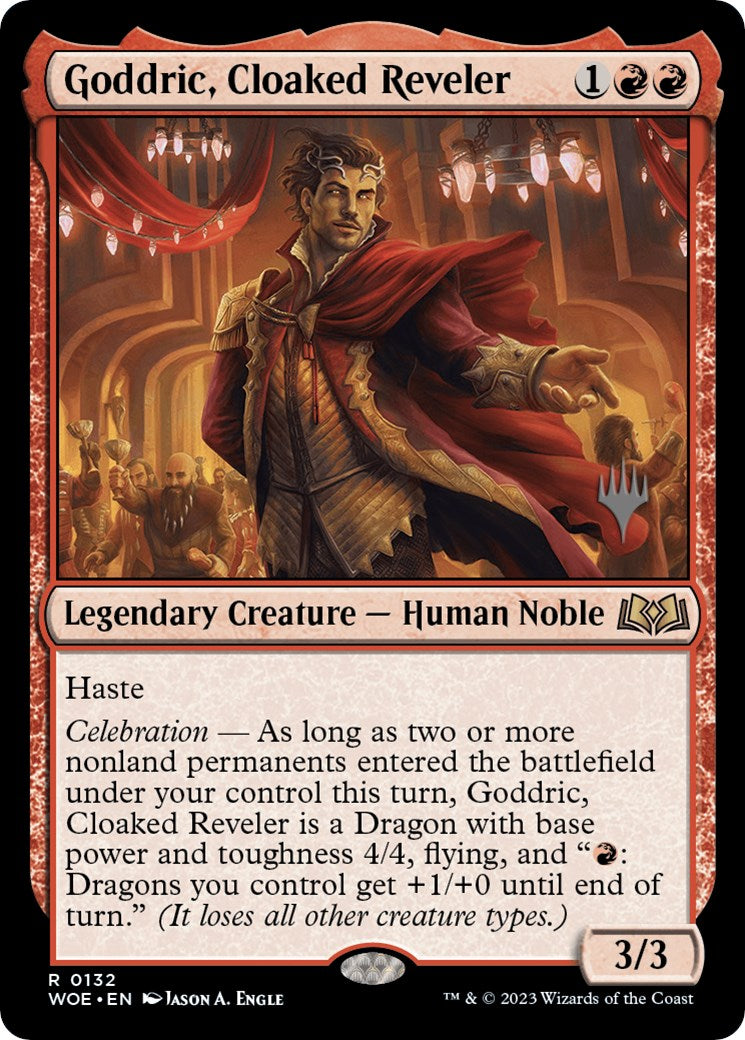 Goddric, Cloaked Reveler (Promo Pack) [Wilds of Eldraine Promos] | Kessel Run Games Inc. 