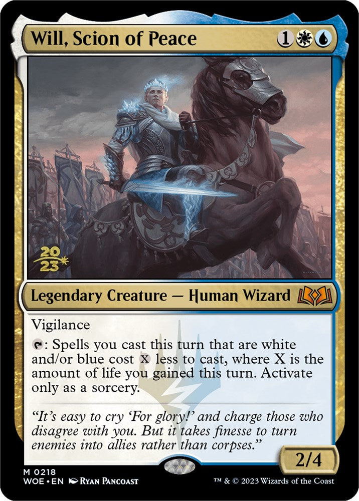 Will, Scion of Peace [Wilds of Eldraine Prerelease Promos] | Kessel Run Games Inc. 