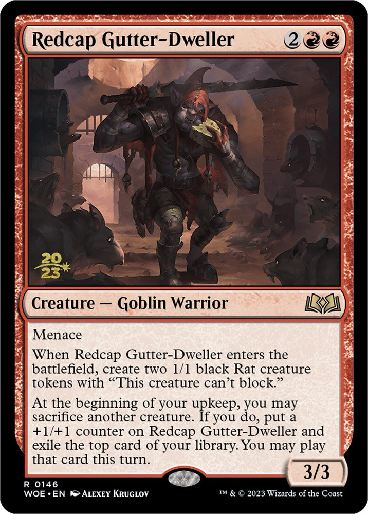 Redcap Gutter-Dweller [Wilds of Eldraine Prerelease Promos] | Kessel Run Games Inc. 