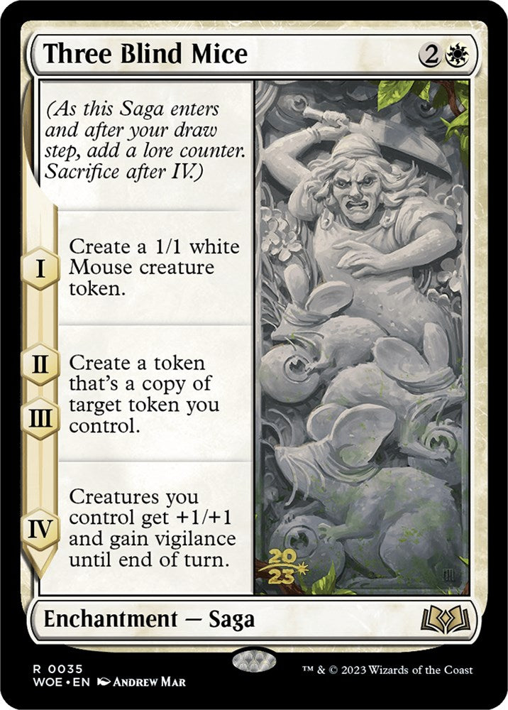 Three Blind Mice [Wilds of Eldraine Prerelease Promos] | Kessel Run Games Inc. 