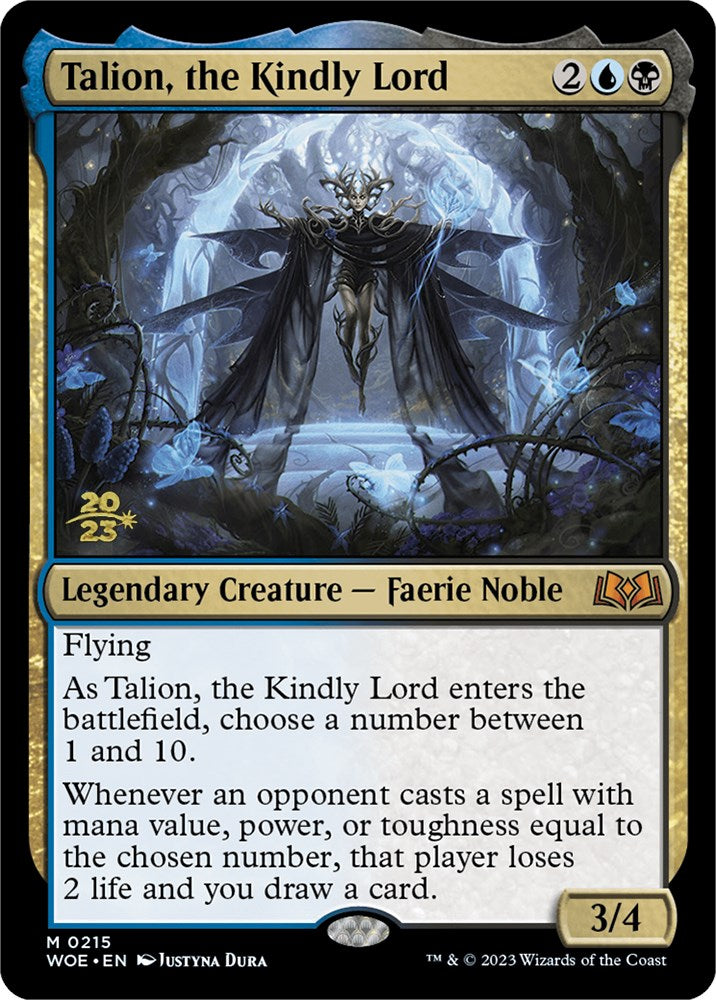 Talion, the Kindly Lord [Wilds of Eldraine Prerelease Promos] | Kessel Run Games Inc. 