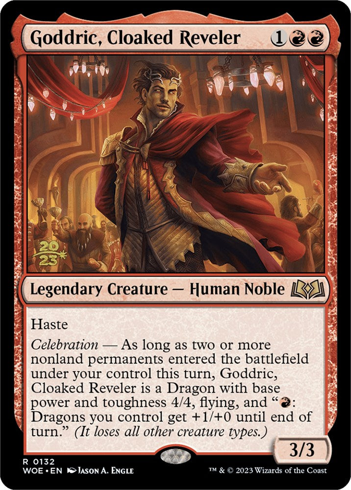 Goddric, Cloaked Reveler [Wilds of Eldraine Prerelease Promos] | Kessel Run Games Inc. 