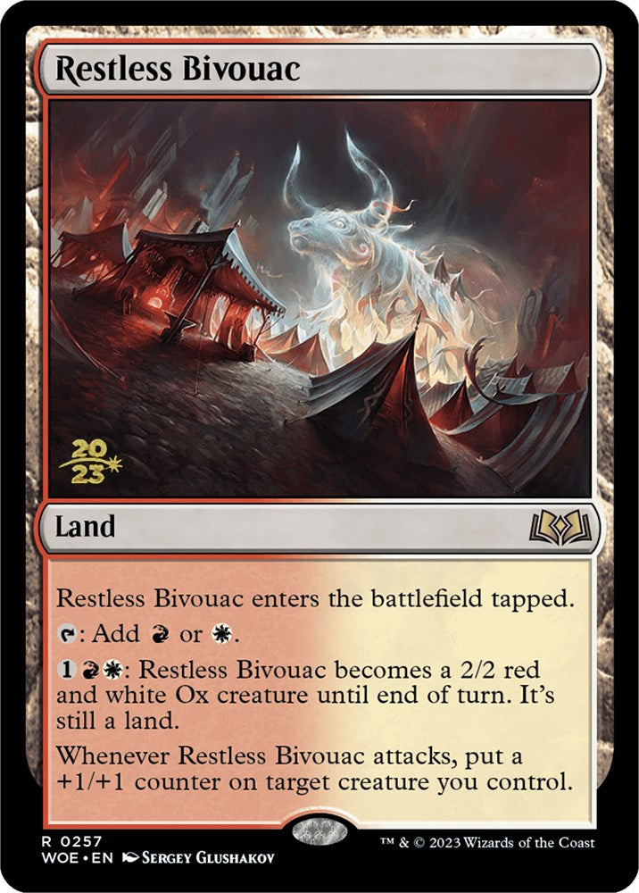 Restless Bivouac [Wilds of Eldraine Prerelease Promos] | Kessel Run Games Inc. 