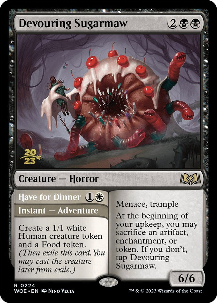 Devouring Sugarmaw // Have for Dinner [Wilds of Eldraine Prerelease Promos] | Kessel Run Games Inc. 