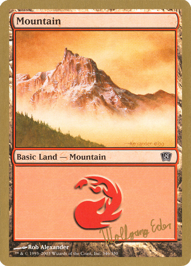 Mountain (we346) (Wolfgang Eder) [World Championship Decks 2003] | Kessel Run Games Inc. 