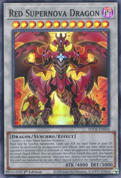 Red Supernova Dragon [SDCK-EN044] Super Rare | Kessel Run Games Inc. 