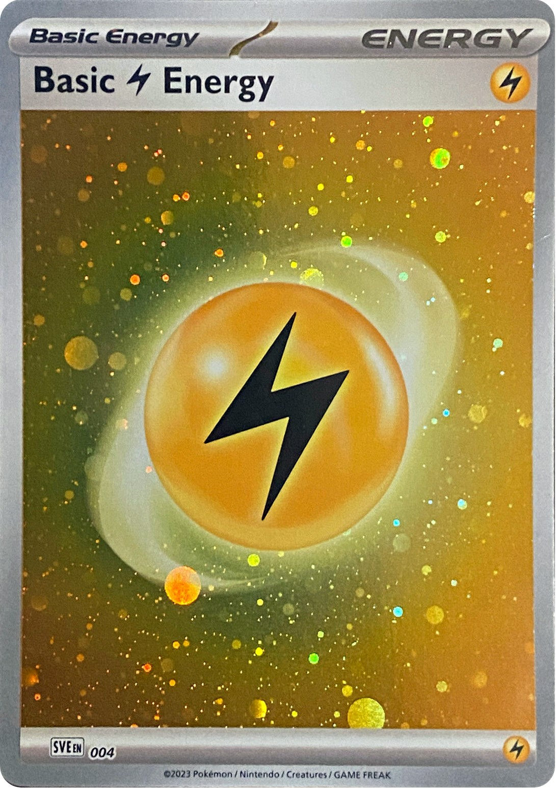 Basic Lightning Energy (004) (Cosmos Holo) [Scarlet & Violet: Base Set] | Kessel Run Games Inc. 
