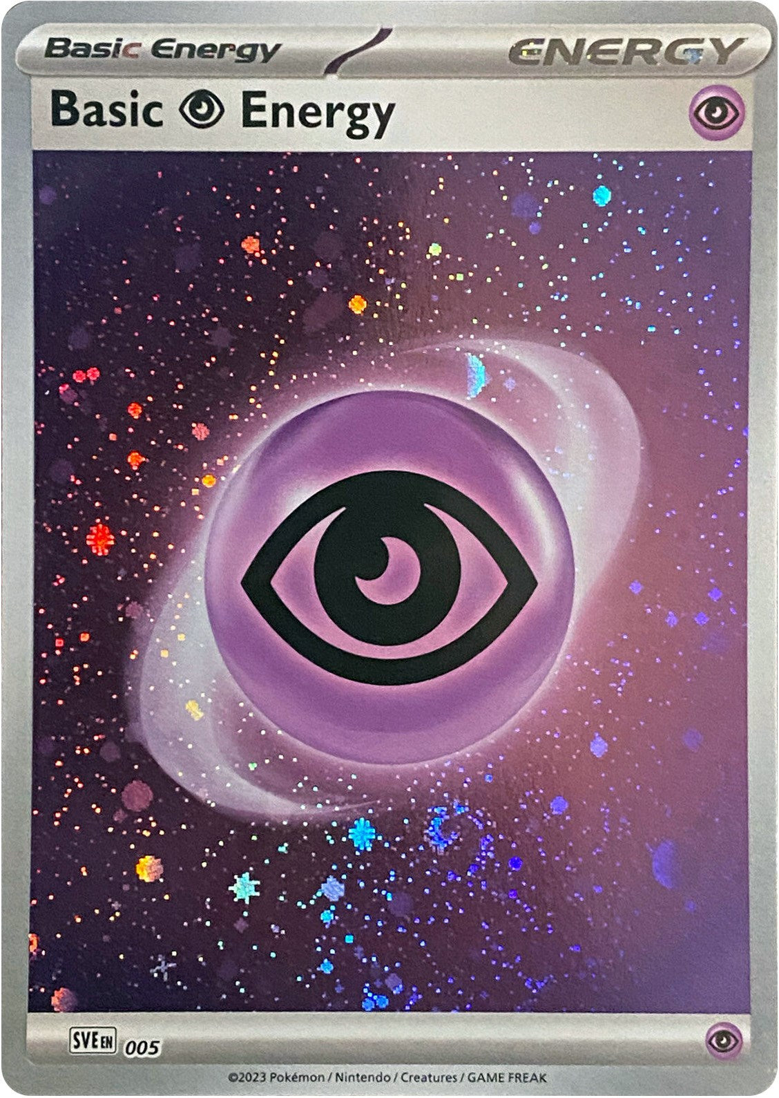 Basic Psychic Energy (005) (Cosmos Holo) [Scarlet & Violet: Base Set] | Kessel Run Games Inc. 