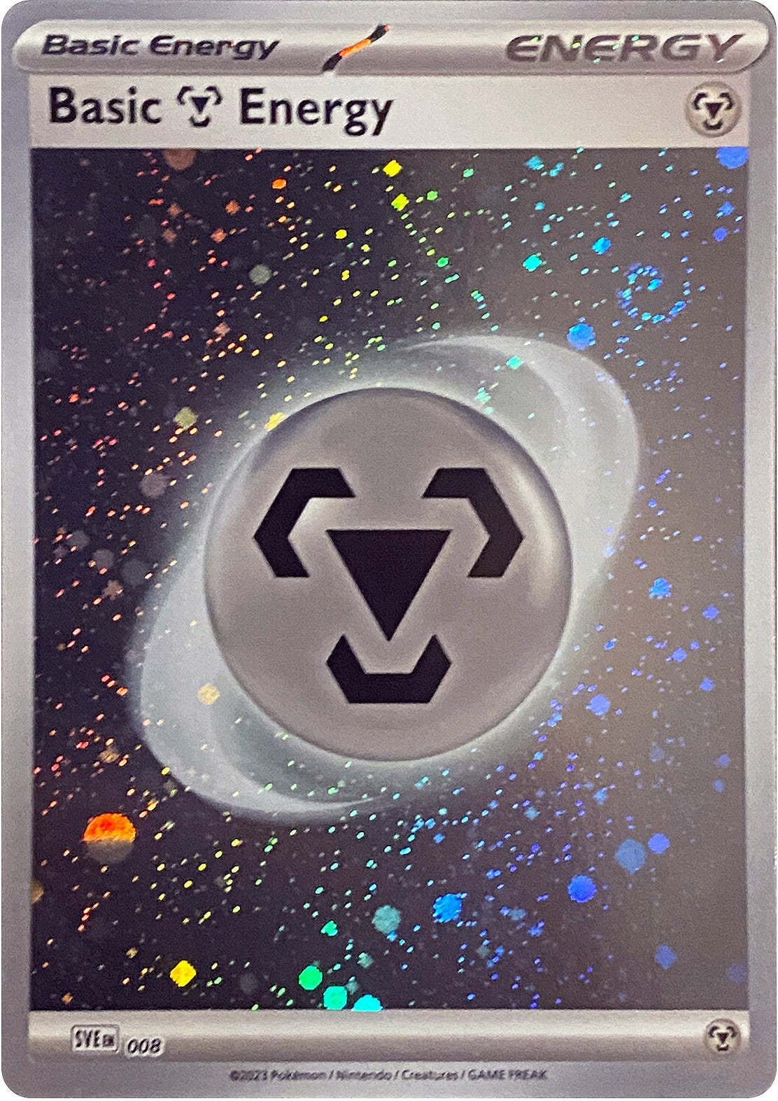 Basic Metal Energy (008) (Cosmos Holo) [Scarlet & Violet: Base Set] | Kessel Run Games Inc. 