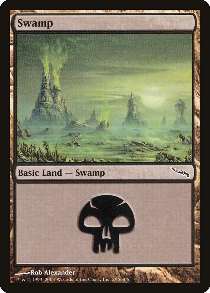 Swamp (296) [Mirrodin] | Kessel Run Games Inc. 
