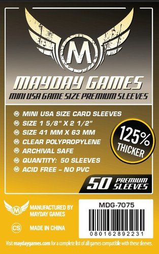 Mayday Games Standard Mini USA (41mm X 63mm) 100Ct | Kessel Run Games Inc. 