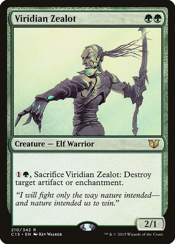 Viridian Zealot [Commander 2015] | Kessel Run Games Inc. 