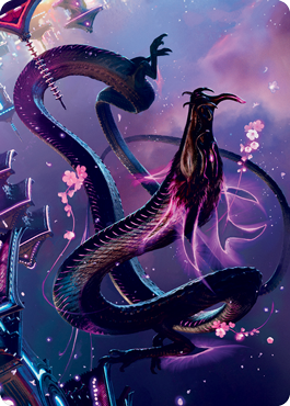 Junji, the Midnight Sky 1 Art Card [Kamigawa: Neon Dynasty Art Series] | Kessel Run Games Inc. 