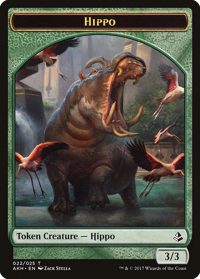 Hippo Token [Amonkhet Tokens] | Kessel Run Games Inc. 