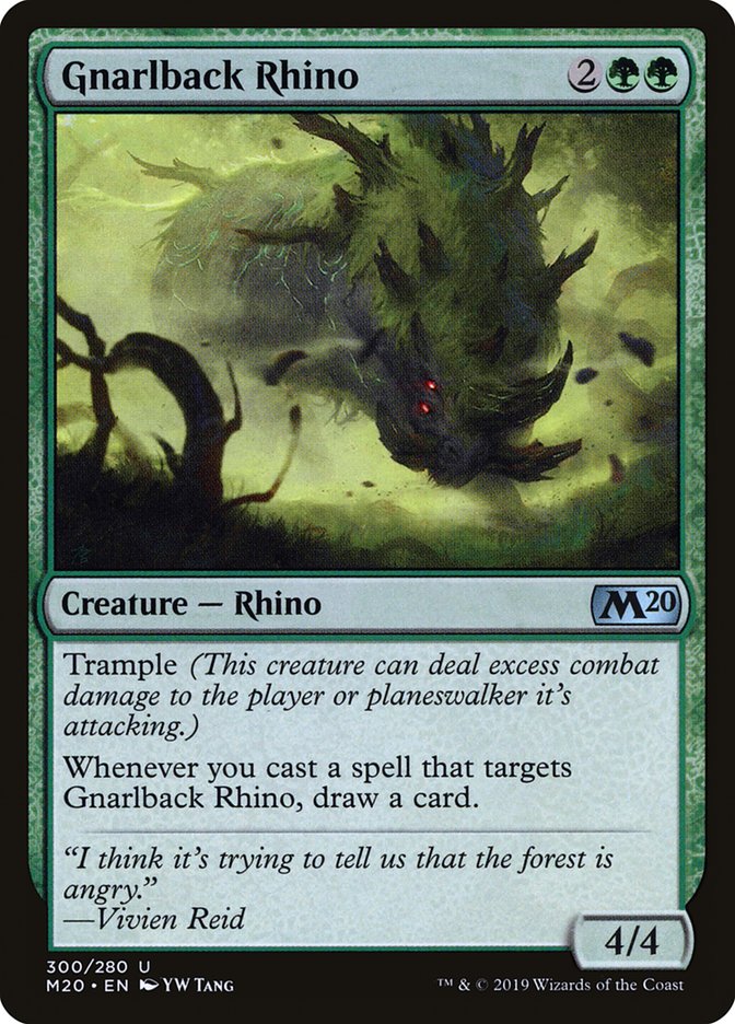 Gnarlback Rhino [Core Set 2020] | Kessel Run Games Inc. 