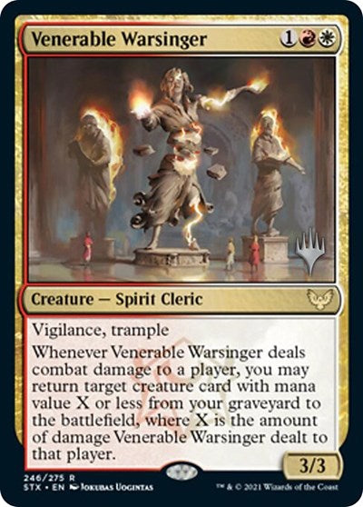 Venerable Warsinger (Promo Pack) [Strixhaven: School of Mages Promos] | Kessel Run Games Inc. 