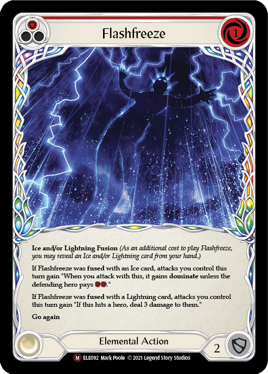 Flashfreeze [U-ELE092] (Tales of Aria Unlimited)  Unlimited Rainbow Foil | Kessel Run Games Inc. 